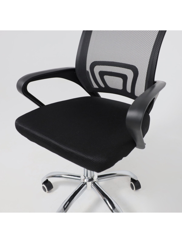 Кресло компьютерное AksHome Ricci черный сверху