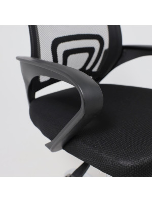 Кресло компьютерное AksHome Ricci черный подлокотники