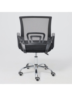 Кресло компьютерное AksHome Ricci черный сзади