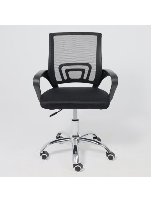 Кресло компьютерное AksHome Ricci черный спереди