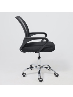Кресло компьютерное AksHome Ricci черный сбоку