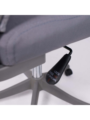 Кресло компьютерное AksHome Abraham серый механизм регулировки