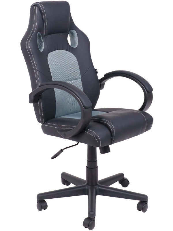 Кресло компьютерное AksHome Fan серый