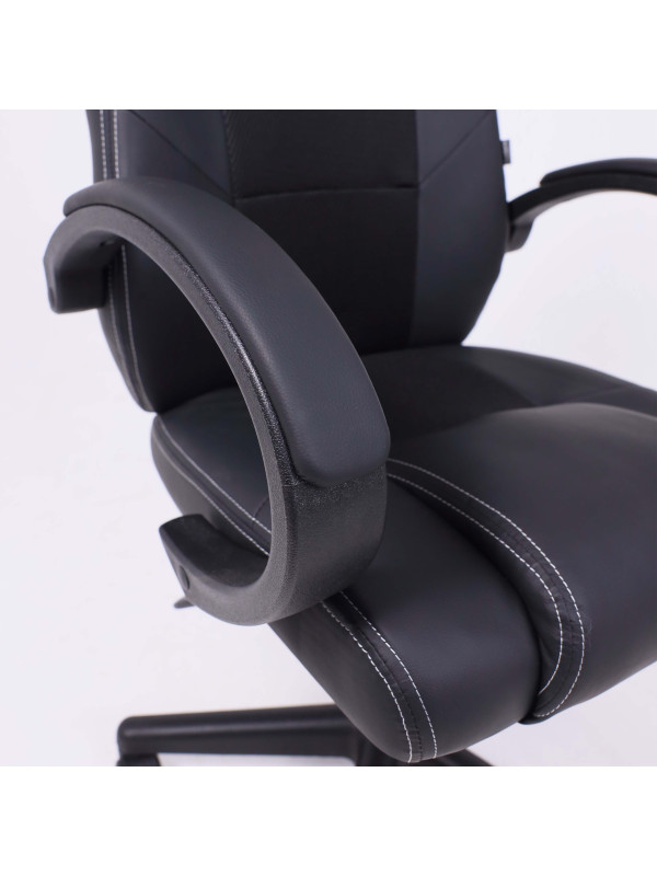 Кресло компьютерное AksHome Fan черный подлокотники