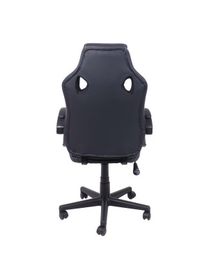 Кресло компьютерное AksHome Fan черный сзади