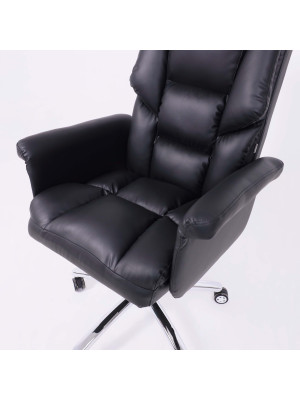 Кресло компьютерное AksHome Homer Eco черный сверху