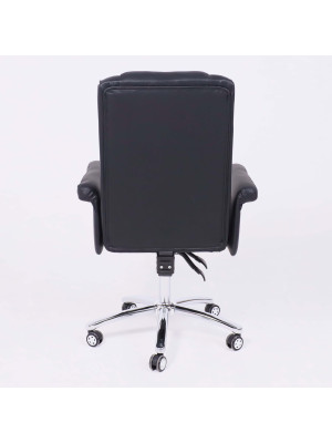 Кресло компьютерное AksHome Homer Eco черный сзади