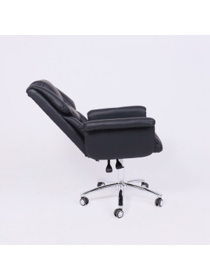 Кресло компьютерное AksHome Homer Eco черный наклон 3