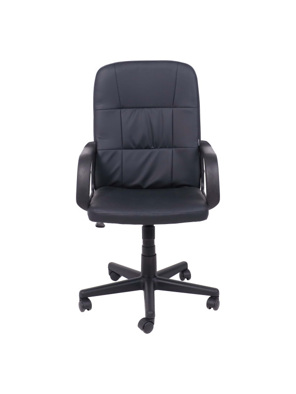 Кресло компьютерное AksHome Leonidas черный спереди