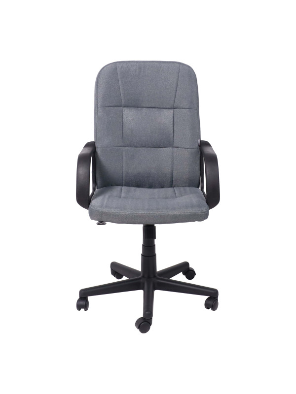 Кресло компьютерное AksHome Leonidas серый спереди