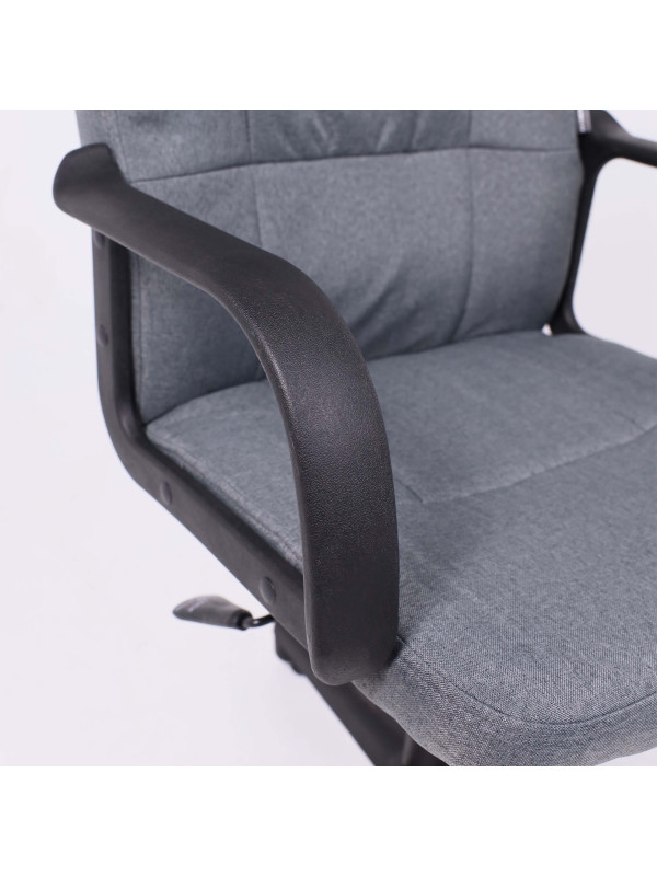 Кресло компьютерное AksHome Leonidas серый подлокотники