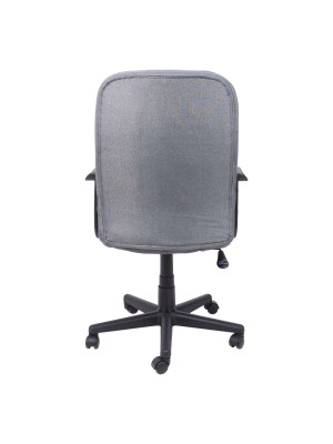 Кресло компьютерное AksHome Leonidas серый сзади