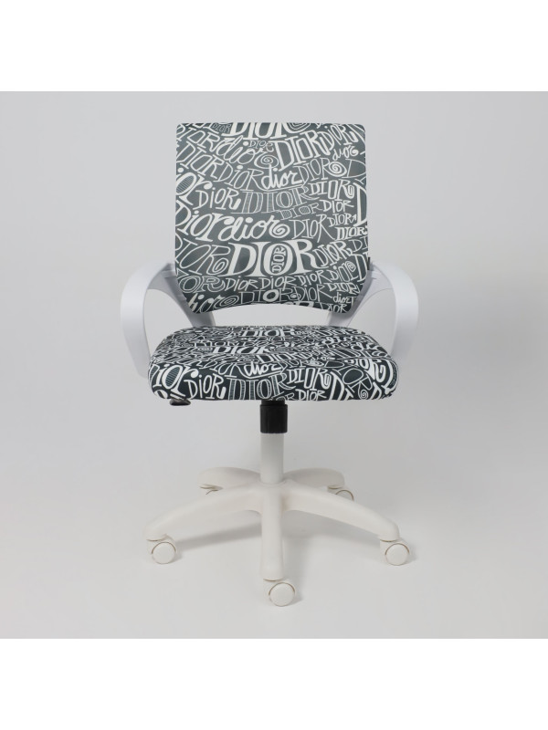 Кресло компьютерное AksHome Ricci New черный/белый спереди