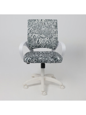 Кресло компьютерное AksHome Ricci New черный/белый спереди