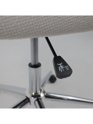 Кресло компьютерное Роза квадрат Buble White 15 белый механизм регулировки