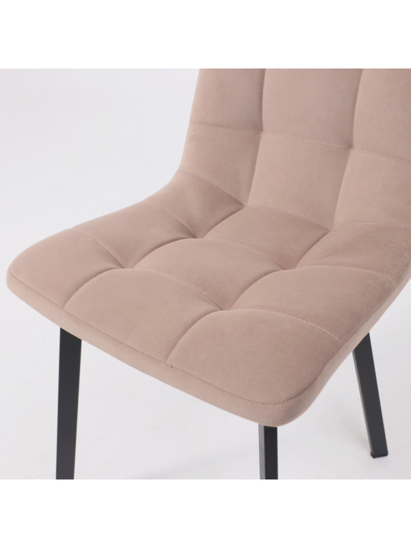 Стул AksHome Рой бежевый/черный сверху