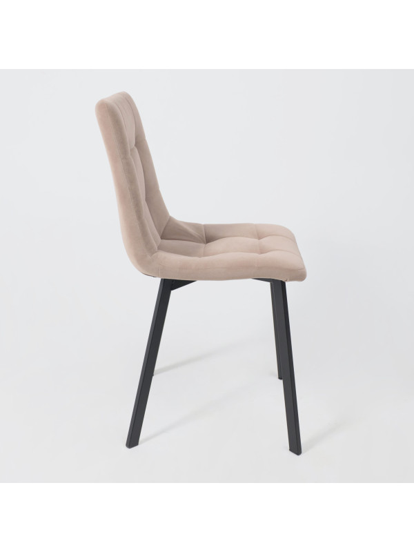 Стул AksHome Рой бежевый/черный сбоку