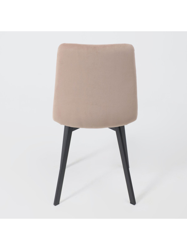 Стул AksHome Рой бежевый/черный сзади