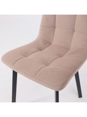 Стул AksHome Рой бежевый/черный сверху