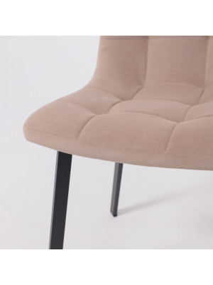 Стул AksHome Рой бежевый/черный вблизи