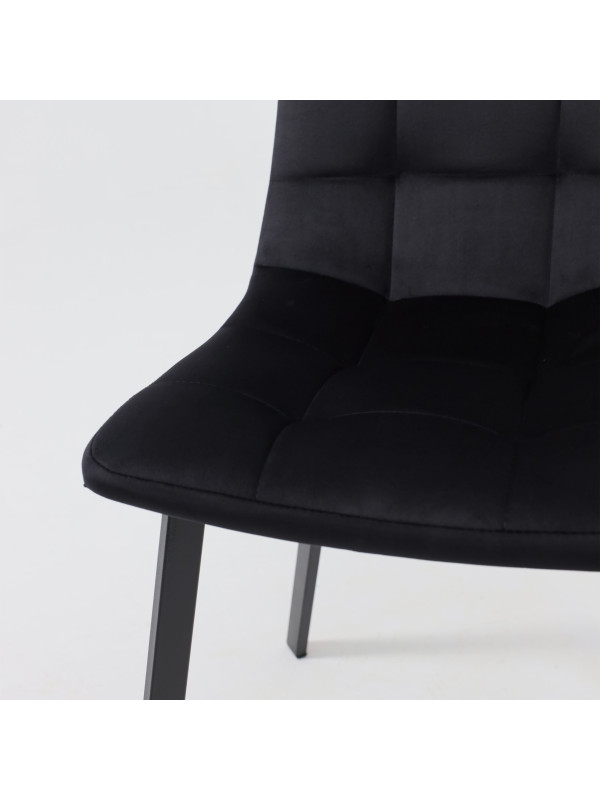 Стул AksHome Рой черный вблизи