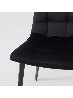 Стул AksHome Рой черный вблизи