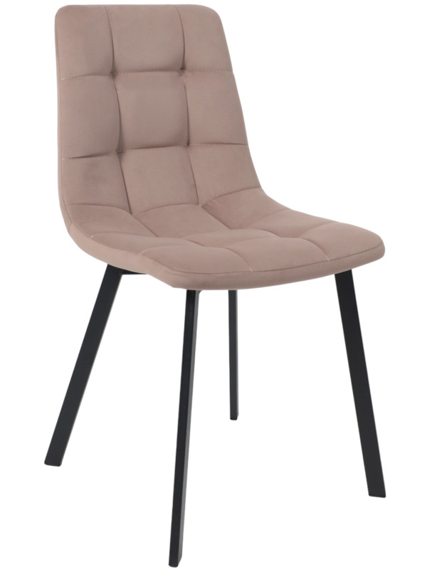 Стул AksHome Рой серо-бежевый/черный