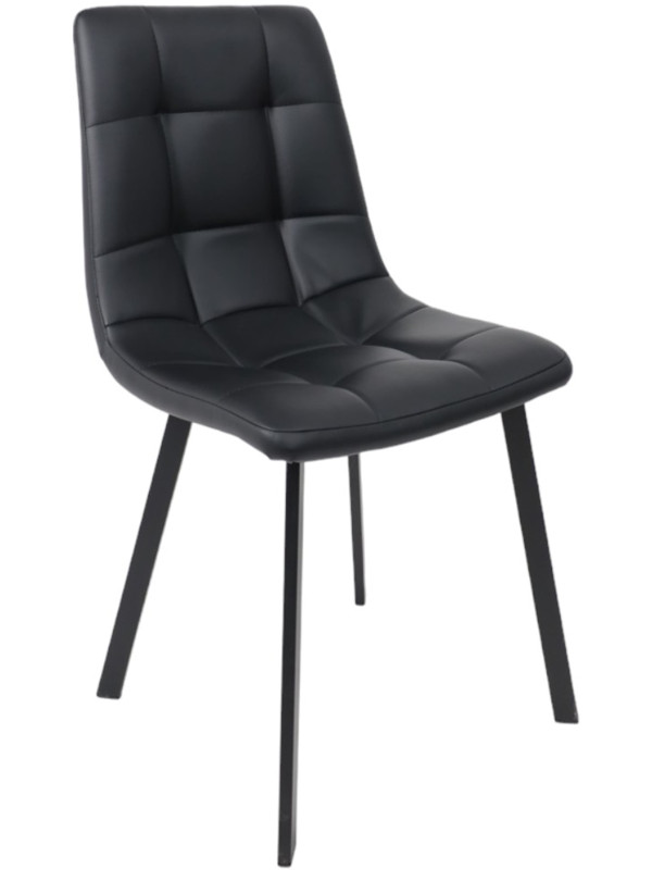Стул AksHome Рой черный (экокожа)