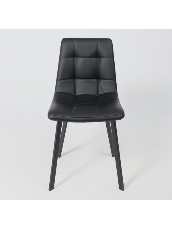 Стул AksHome Рой черный (экокожа) спереди