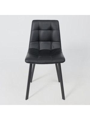 Стул AksHome Рой черный (экокожа) спереди