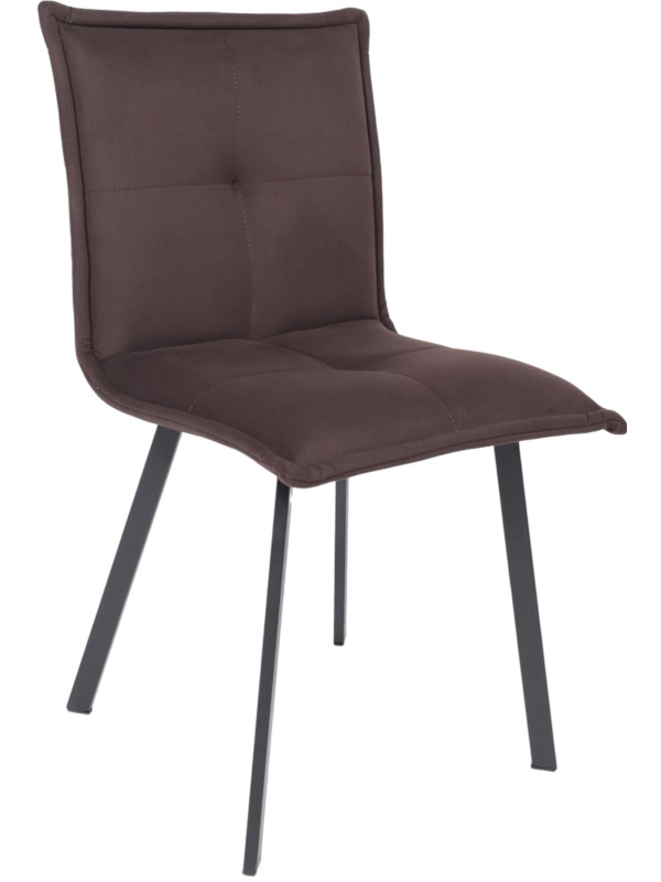 Стул AksHome Рубик U темно-коричневый/черный