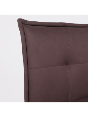 Стул AksHome Рубик U темно-коричневый/черный вблизи (1)