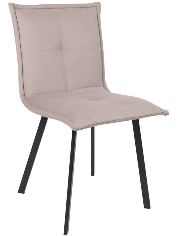 Стул AksHome Рубик U серо-бежевый/черный