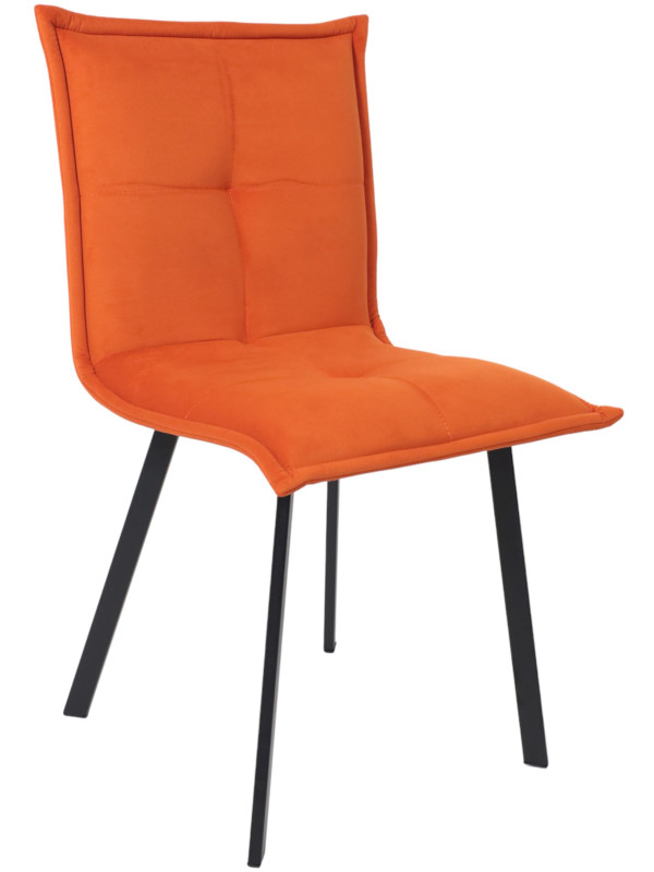 Стул AksHome Рубик U терракотовый/черный