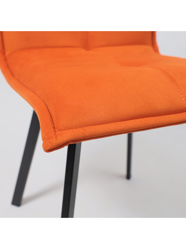 Стул AksHome Рубик U терракотовый/черный вблизи (1)