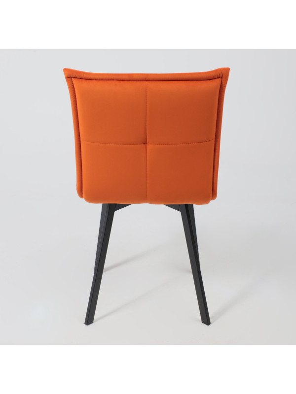 Стул AksHome Рубик U терракотовый/черный сзади