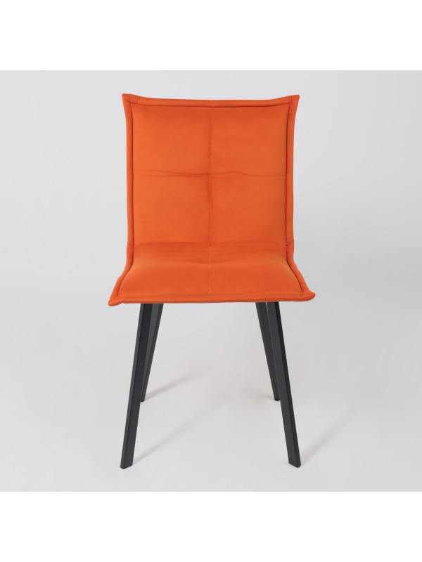 Стул AksHome Рубик U терракотовый/черный спереди
