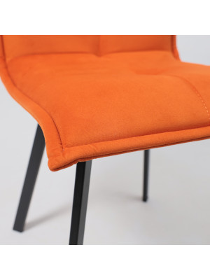 Стул AksHome Рубик U терракотовый/черный вблизи (1)