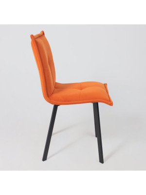 Стул AksHome Рубик U терракотовый/черный сбоку