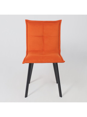 Стул AksHome Рубик U терракотовый/черный спереди