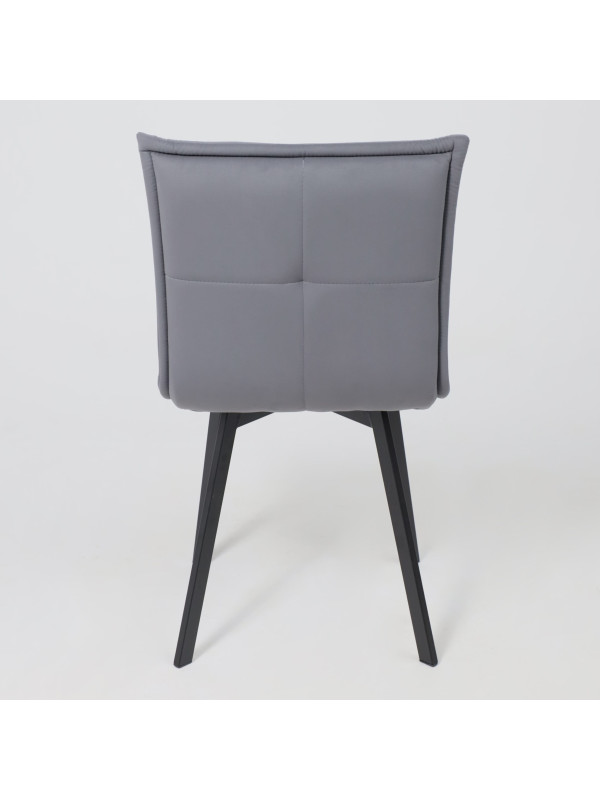 Стул AksHome Рубик U серый/черный сзади