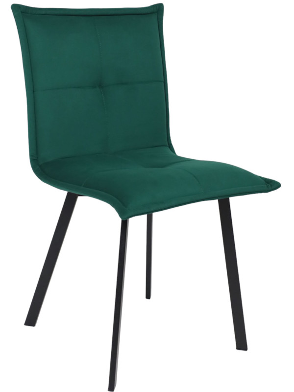 Стул AksHome Рубик U темно-зеленый/черный