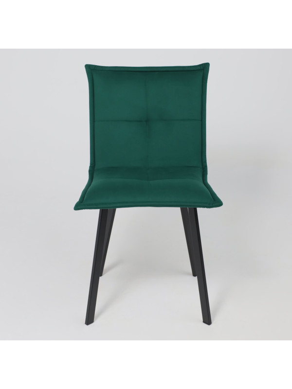 Стул AksHome Рубик U темно-зеленый/черный спереди