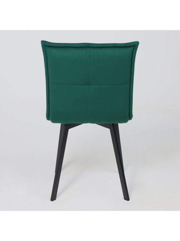 Стул AksHome Рубик U темно-зеленый/черный сзади