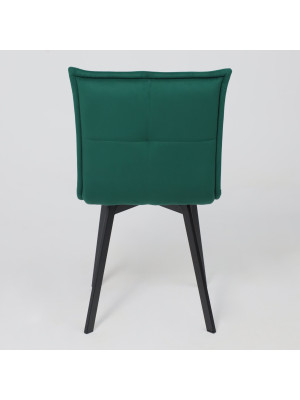 Стул AksHome Рубик U темно-зеленый/черный сзади