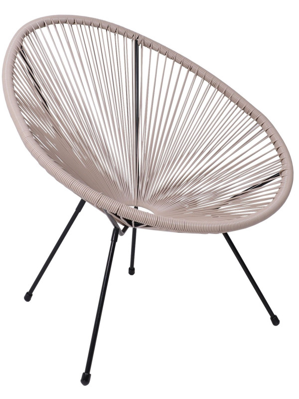 Стул садовый AksHome Rimini коричневый/черный