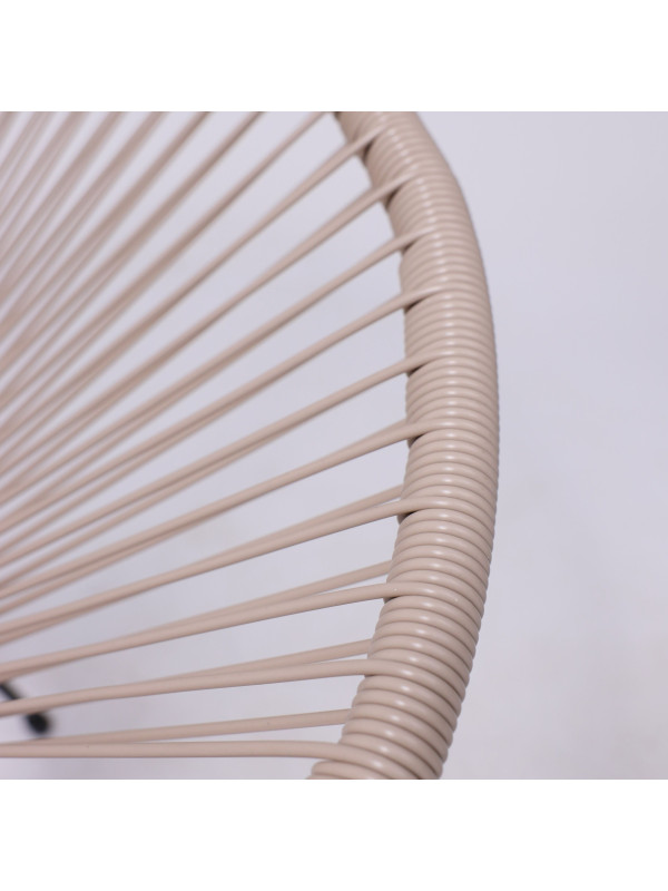 Стул садовый AksHome Rimini коричневый/черный вблизи