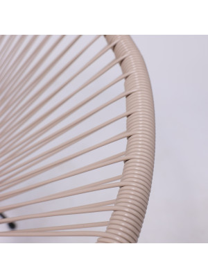 Стул садовый AksHome Rimini коричневый/черный вблизи