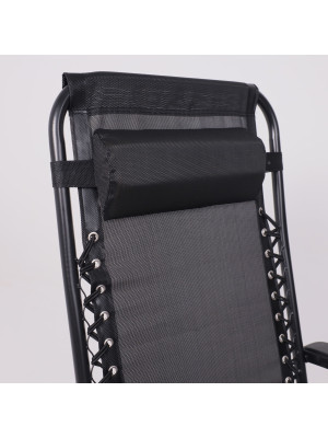 Стул садовый AksHome Sardinia черный подголовник