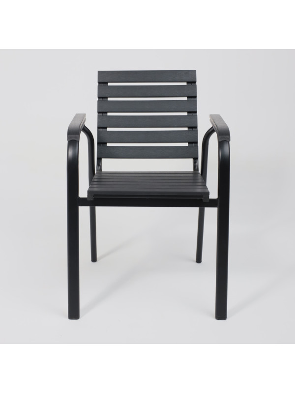 Стул садовый AksHome Sicily черный спереди